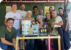 Visitação pedagógica à compostagem